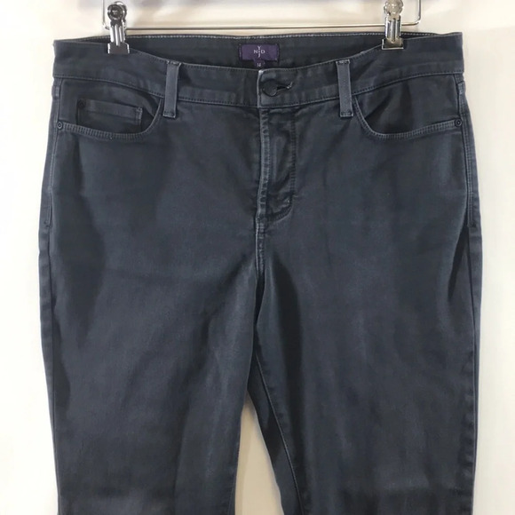 NYDJ Not Your Daughters Jeans Gray Slim Leg Jeans Womens 14‎ Dark Cotton Blend - Picture 2 of 12